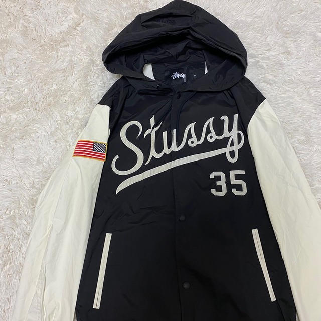 STUSSY(ステューシー)の【入手困難】ステューシー　希少　ナイロンジャケット　マンテンパーカー　即完売品 メンズのジャケット/アウター(ナイロンジャケット)の商品写真