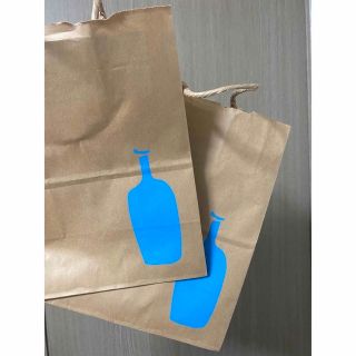 blue bottle ブルーボトル　紙袋　ショッパー　２つ入り(ショップ袋)