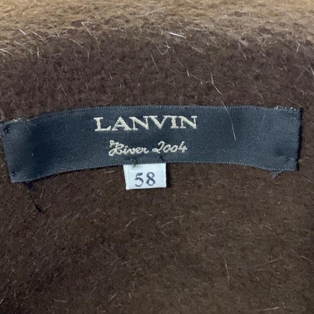 LANVIN(ランバン)のランバン ハット - ダークブラウン ウール レディースの帽子(ハット)の商品写真