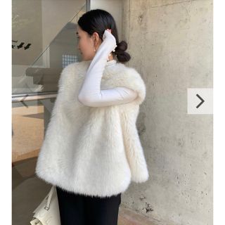 birthday bash 2WAY RIBBON FUR GILET 限定値下