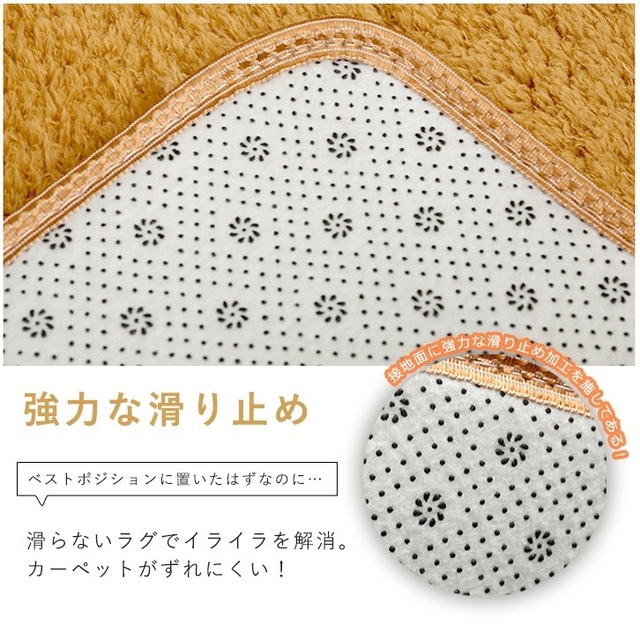 在庫わずか⚠️ラグ カーペット 円形ラグ 円形 カラー豊富 6色 ピンク 無地 インテリア/住まい/日用品のラグ/カーペット/マット(ラグ)の商品写真