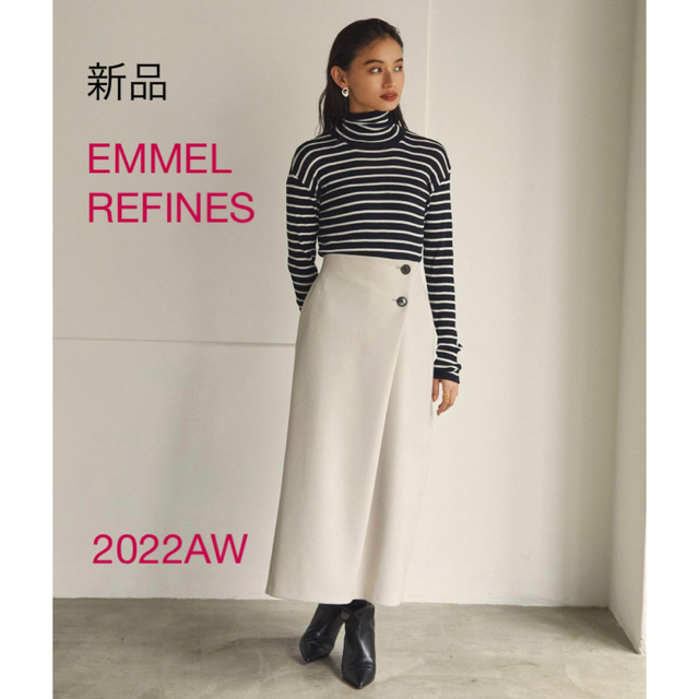 UNITED ARROWS green label relaxing(ユナイテッドアローズグリーンレーベルリラクシング)の新品　＜EMMEL REFINES＞EM タック ボタン タイトスカート レディースのスカート(ロングスカート)の商品写真