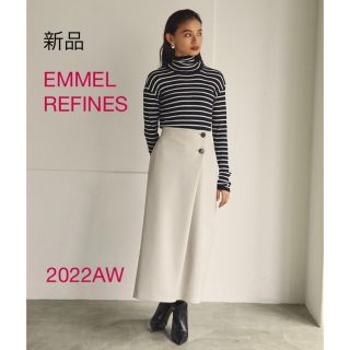 ユナイテッドアローズグリーンレーベルリラクシング(UNITED ARROWS green label relaxing)の新品　＜EMMEL REFINES＞EM タック ボタン タイトスカート(ロングスカート)