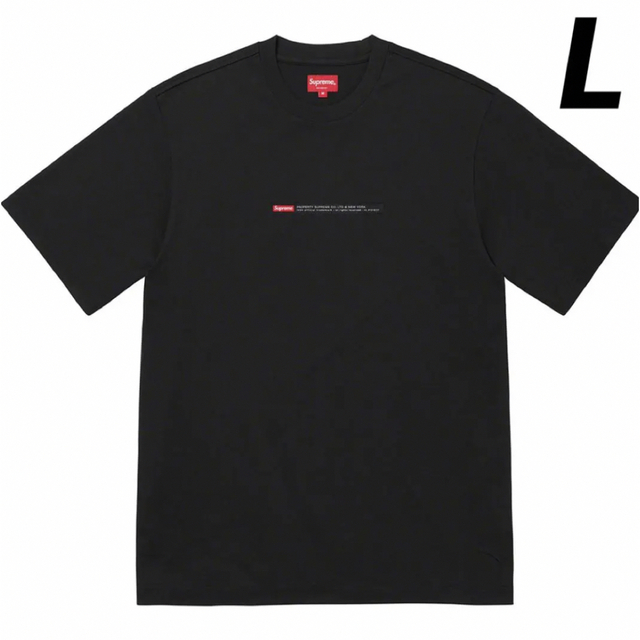 Tシャツ/カットソー(半袖/袖なし)Supreme Property Label S/S Top Tシャツ L