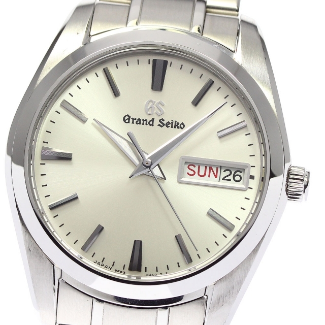 ☆良品★箱・保証書付き【SEIKO】セイコー グランドセイコー デイデイト SBGT235/9F83-0AH0 クォーツ メンズ_717604