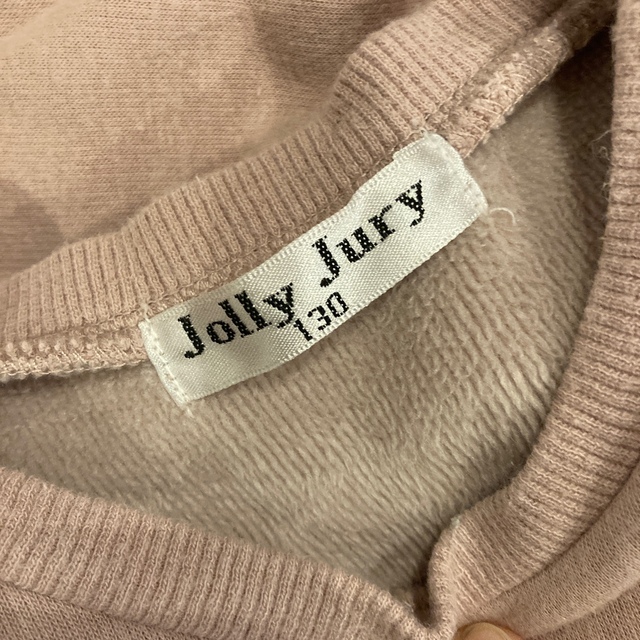 jolly jury 裏起毛　トレーナー　130 キッズ/ベビー/マタニティのキッズ服女の子用(90cm~)(Tシャツ/カットソー)の商品写真