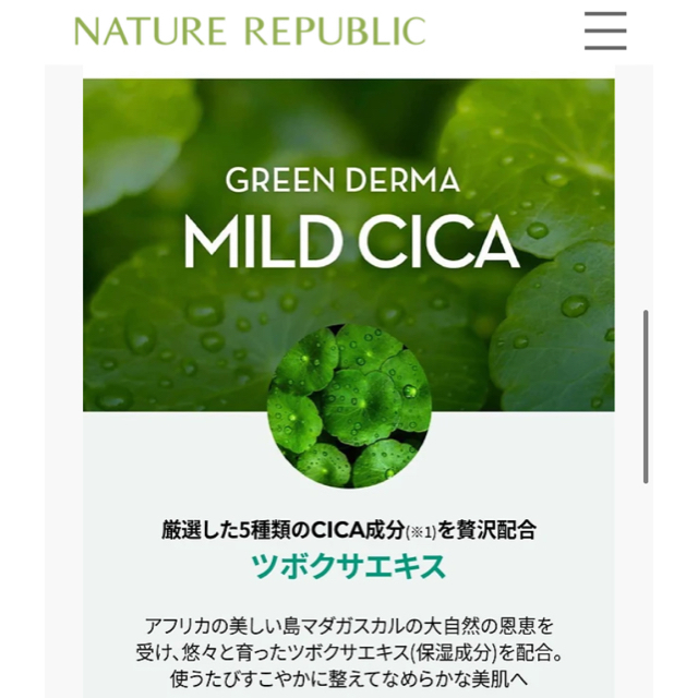 NATURE REPUBLIC(ネイチャーリパブリック)のネイリパ　グリーンダーマシカ　Cビッグトナー　グリーンダーマCセラム コスメ/美容のキット/セット(サンプル/トライアルキット)の商品写真