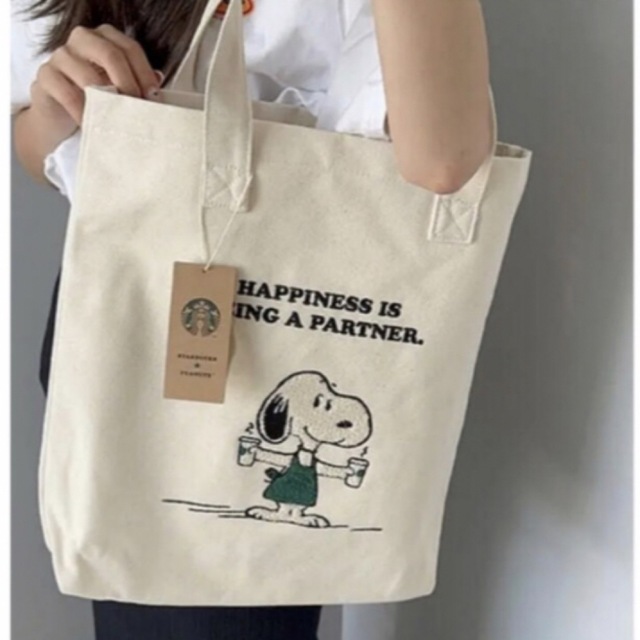 期間限定sale Starbucks Snoopy キャンバストートバッグ