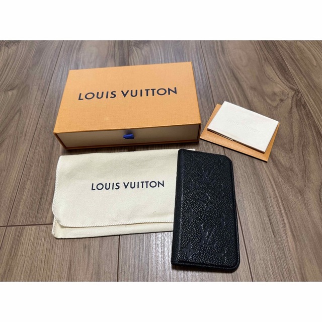 LOUIS VUITTON(ルイヴィトン)の【値下げしました】ルイヴィトン　スマホケース　iPhoneXS スマホ/家電/カメラのスマホアクセサリー(モバイルケース/カバー)の商品写真