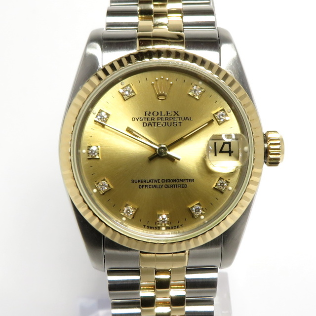 ROLEX デイトジャスト 68273G W番 自動巻き SS YG