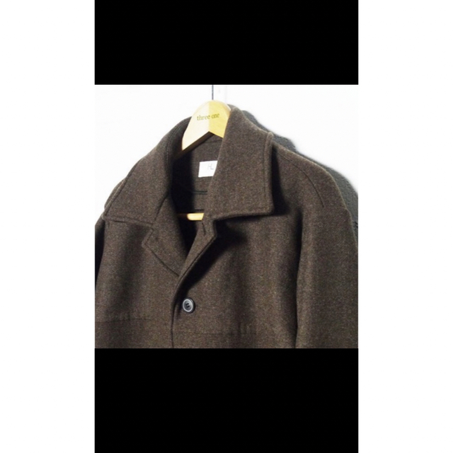 22aw HERILL blacksheepCarcoat ウールカーコート メンズのジャケット/アウター(ステンカラーコート)の商品写真