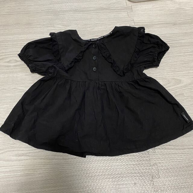 futafuta(フタフタ)の女の子　90㎝　ブラックブラウス キッズ/ベビー/マタニティのキッズ服女の子用(90cm~)(ブラウス)の商品写真