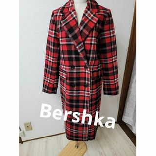 ベルシュカ(Bershka)のBershka チェックロングコート(ロングコート)