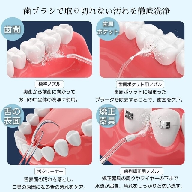 ポータブル 口腔洗浄器 携帯型 家電量販店販売超軽量160ml