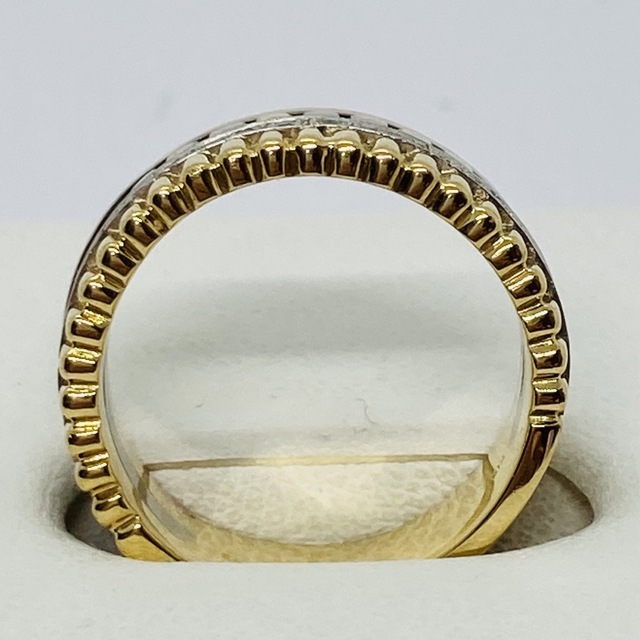 K18YG/K18PG/Pt900 ダイヤモンド リング D:0.12ct レディースのアクセサリー(リング(指輪))の商品写真