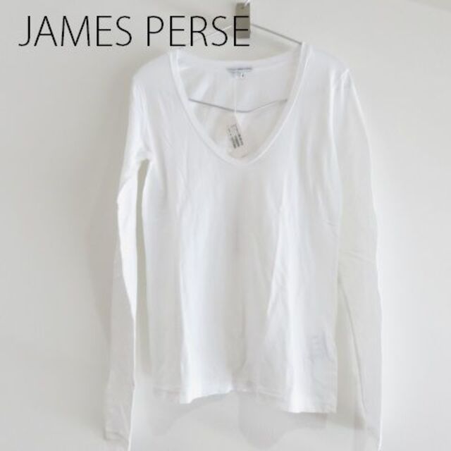 新品 JAMES PERSE ジェームス パース Tシャツ　ロンT　白　USA