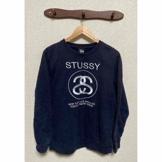 ステューシー(STUSSY)のSTUSSY ステューシー　トレーナー　スウェット　刺繍　黒(スウェット)