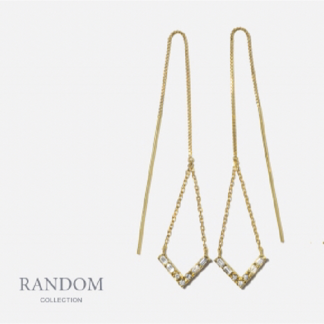 BELLESIORA♡バゲット&ラウンドカットダイヤモンドアメリカンピアス