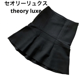 セオリーリュクス(Theory luxe)のセオリーリュクス theory luxe フレア スカート グレー 36(ひざ丈スカート)