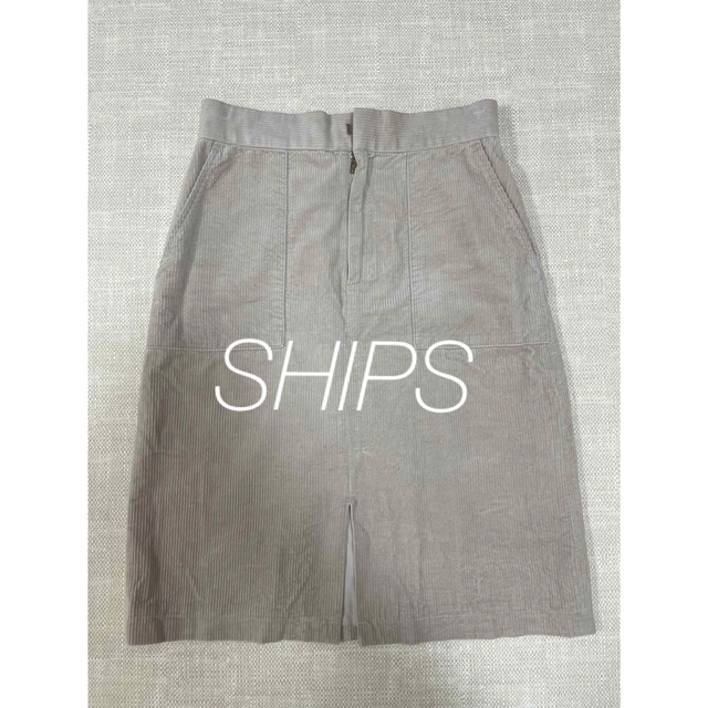 SHIPS 膝丈スカート タイトスカート コーデュロイスカート bluke.com.br