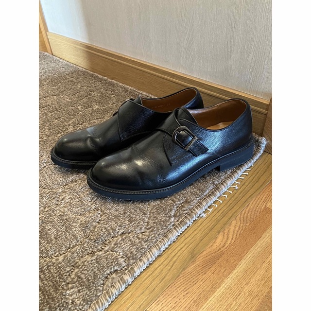 KENFORD モンクストラップ ジュートソール ブラック メンズの靴/シューズ(ドレス/ビジネス)の商品写真