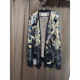 ワコマリア(WACKO MARIA)のWACKO MARIA BASQUIAT Mohair Cardigan L(カーディガン)