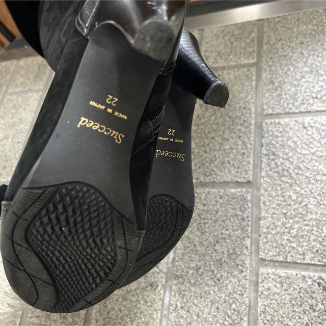 黒スエード　ニーハイブーツ レディースの靴/シューズ(ブーツ)の商品写真