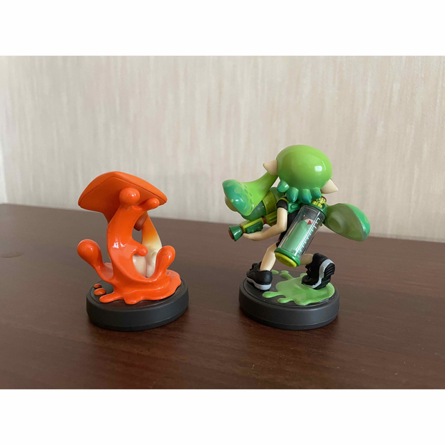 クリアランスバーゲン amiibo Splatoonライムグリーンガール＆オレンジ