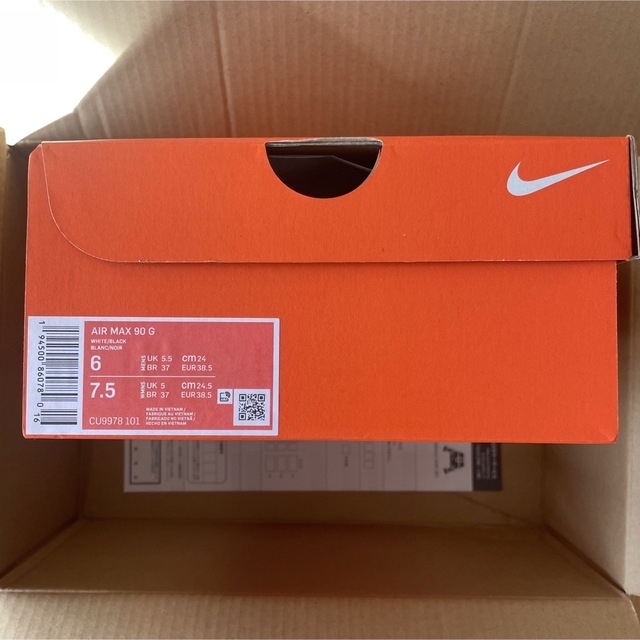 Nike Air Max 90 Golf White Black 24.0cm