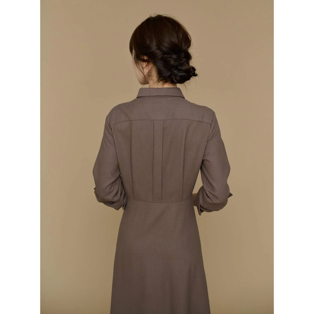 Noble(ノーブル)のほなつ様専用　Waist tuck Shirt Dress レディースのワンピース(ロングワンピース/マキシワンピース)の商品写真