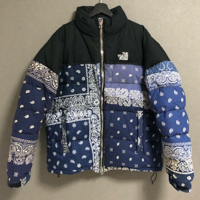 READYMADE BANDANA DOWN JACKET NAVY 3