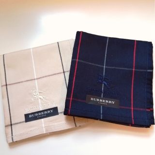 バーバリー(BURBERRY)の♪【新品未使用】BURBERRY バーバリー ハンカチ２枚セット♪(ハンカチ)