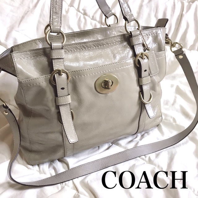 COACH(コーチ)のCOACH コーチ トートバッグ チェルシーパテント2WAY ショルダーバッグ レディースのバッグ(ショルダーバッグ)の商品写真