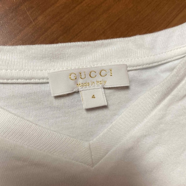 Gucci(グッチ)のGUCCI キッズ　tシャツ　白 キッズ/ベビー/マタニティのキッズ服男の子用(90cm~)(Tシャツ/カットソー)の商品写真