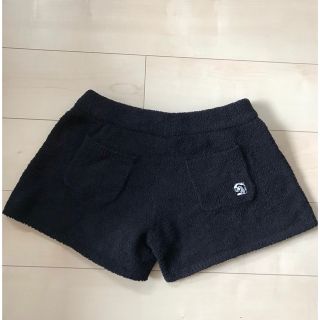 カシウエア(kashwere)のカシウエア　ショートパンツ　Mサイズ　kashwere  レディース　ブラック(ルームウェア)