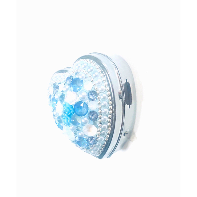 Blue  Roseスワロフスキーアクセサリーケース(ピアス) ハンドメイドのファッション小物(その他)の商品写真