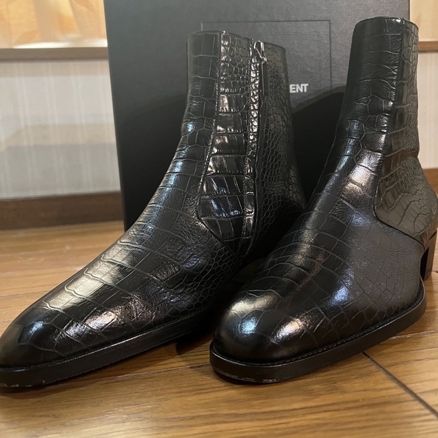 極美品 Saint Laurent クロコブーツ サイズ41 26cm | tradexautomotive.com
