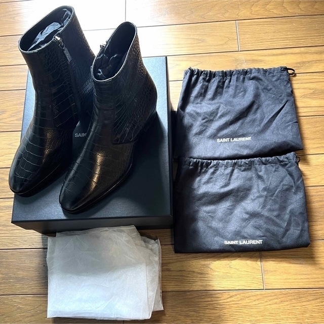 極美品 Saint Laurent クロコブーツ サイズ41 26cm