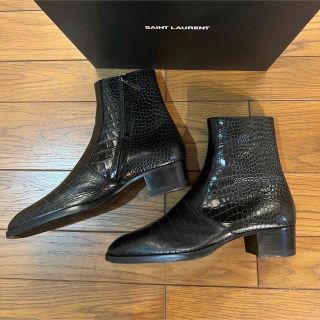 極美品 Saint Laurent クロコブーツ サイズ41 26cm