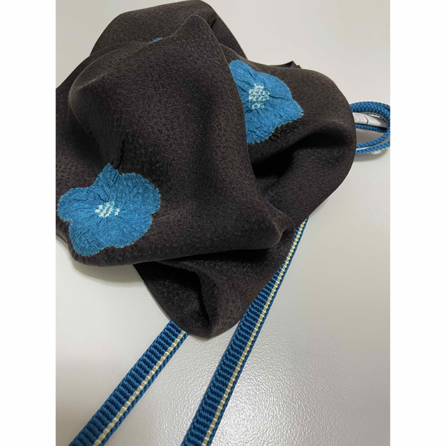 UNISEX S/M 【衿秀】平源氏銀ライン帯締め+輪出し 絞り帯揚げ