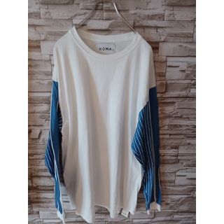 ノマティーディー(NOMA t.d.)のNOMA t.d  Stripe Sleeve LS Tee 袖切替 ロンT(Tシャツ/カットソー(七分/長袖))