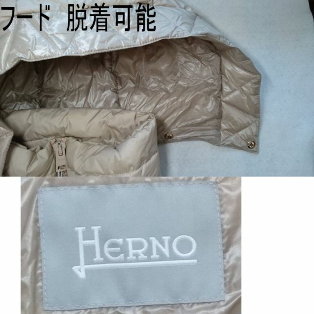 HERNO(ヘルノ)の●新品/正規品● HERNO ナイロン ダウンジャケット H ロゴ  レディースのジャケット/アウター(ダウンジャケット)の商品写真