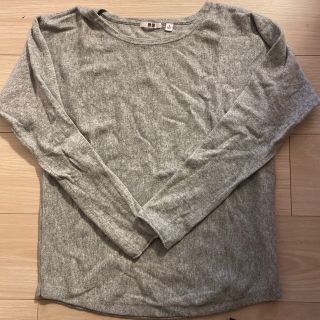 ユニクロ(UNIQLO)のユニクロ　カシミア　ニット　セーター　グレーM(ニット/セーター)