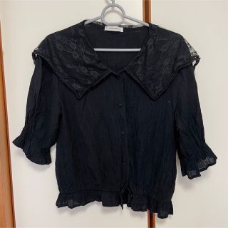 ダブルクローゼット(w closet)の【w closet】襟付きブラウス(シャツ/ブラウス(半袖/袖なし))