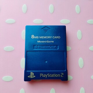 プレイステーション2(PlayStation2)のPS2  メモリーカード ブルー(その他)