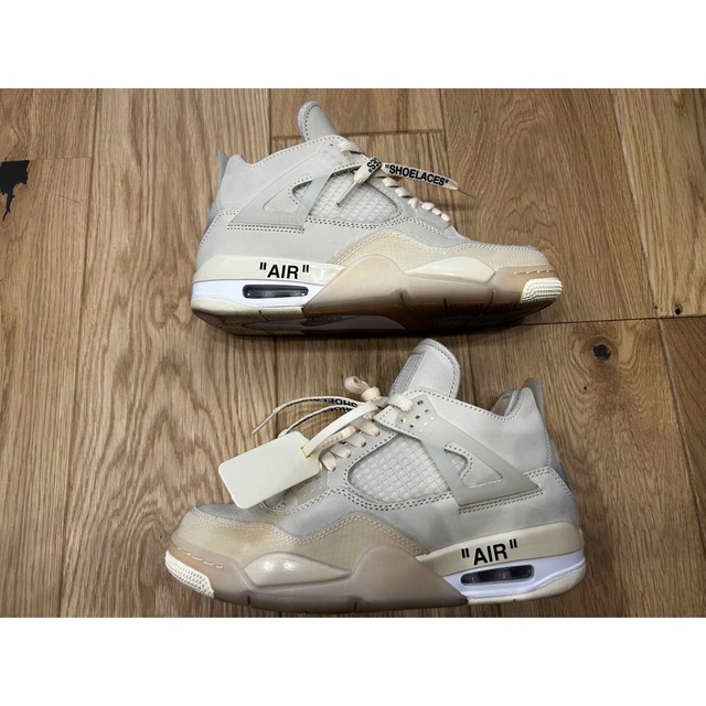 NIKE(ナイキ)のNIKE AIR JORDAN4 OFF-White 24cm セイル レディースの靴/シューズ(スニーカー)の商品写真