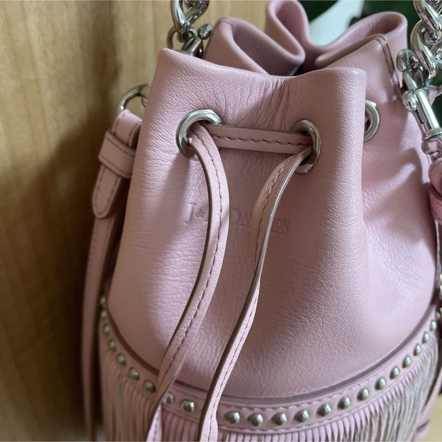 【美品】J&M Davidson フリンジカーニバルミニ パウダーピンク 【美品】J&M Davidson フリンジカーニバルミニ パウダーピンク