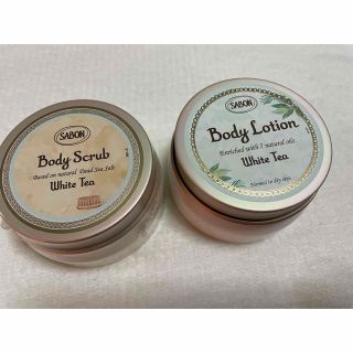 サボン(SABON)のSABON ボディスクラブ&ボディーローションホワイトティー　セット(ボディスクラブ)