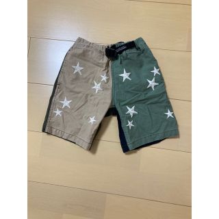 デニムダンガリー(DENIM DUNGAREE)のDEMIM DUNGAREE 星柄 刺繍 ハーフバンツ デニムダンガリー(パンツ/スパッツ)