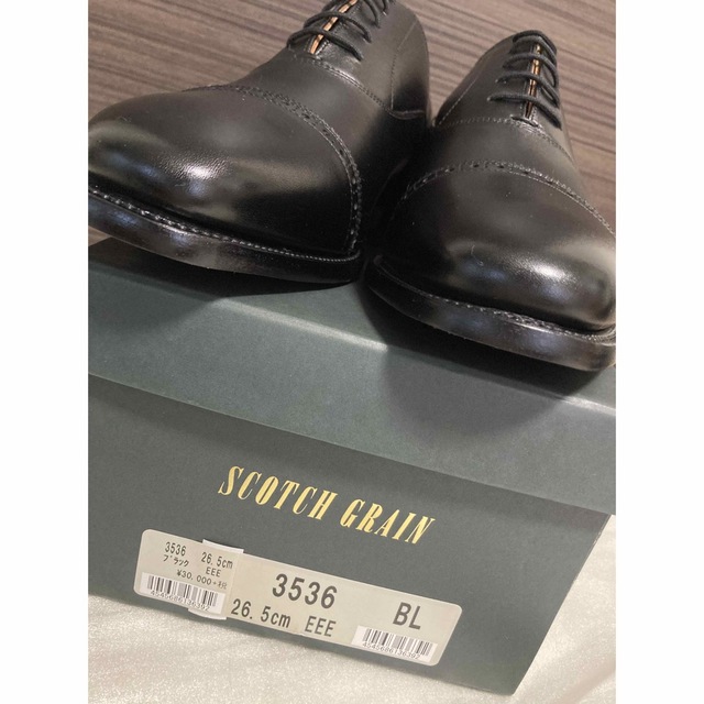 スコッチグレイン　26.5cm  3E ブラック　新品未使用 メンズの靴/シューズ(ドレス/ビジネス)の商品写真